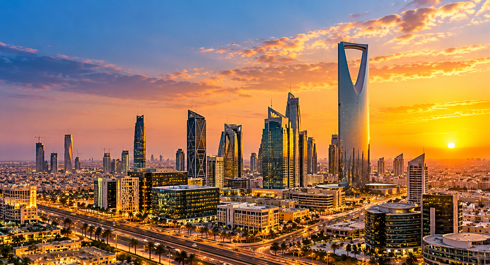 Illustrative view of Dubai, United Arab Emirates skyline